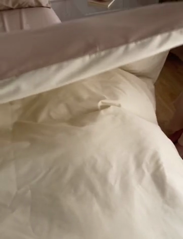 91家纺网 家纺一手货源 找家纺 安莱生活 2024新款100s长绒棉贡缎双拼四件套 月光白-棕灰