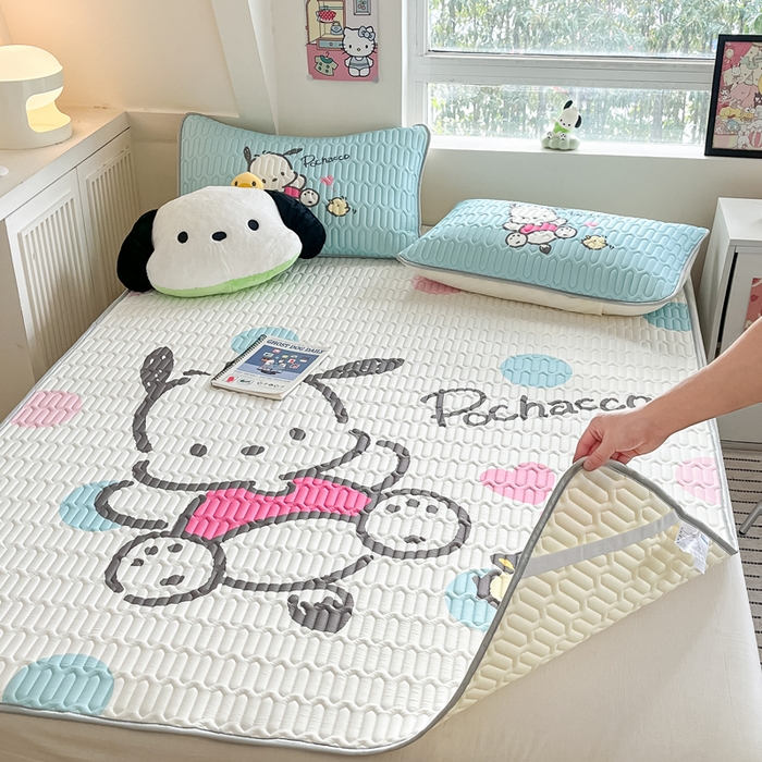 91家纺网 家纺一手货源 找家纺 金爱家 2024新款乳胶凉席-库洛米系列 波点帕哈狗