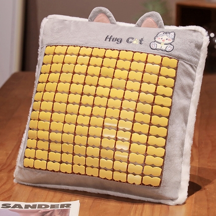 91家纺网 家纺一手货源 找家纺 （总）仟亿莱2024新款抱抱猫竹席抱枕