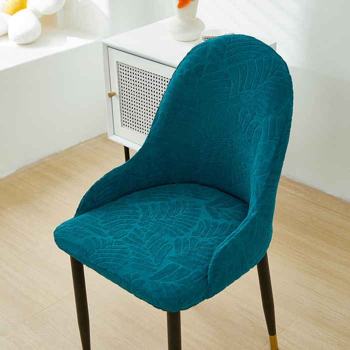 91家纺网 家纺一手货源 找家纺 共鸣沙发套 2024新款臻品提花系列椅套（扶手款弧形椅套） 织叶-杉绿