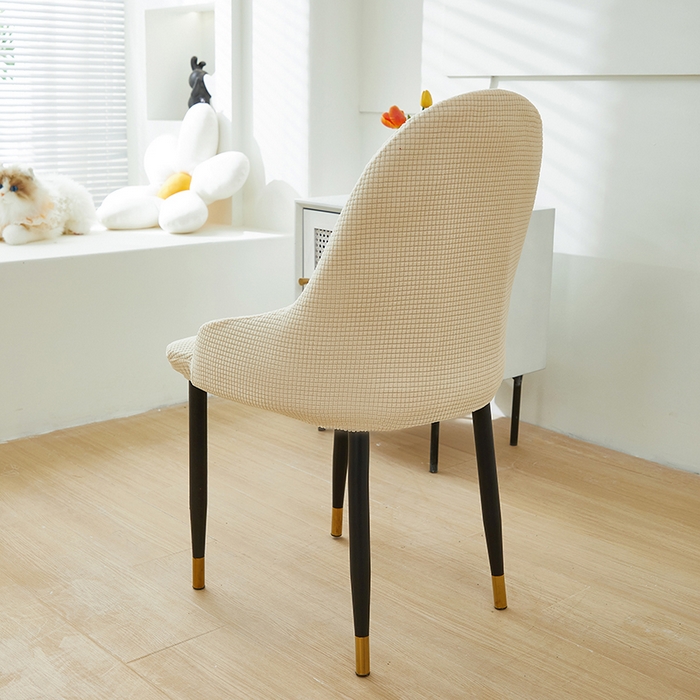 91家纺网 家纺一手货源 找家纺 共鸣沙发套 2024新款玉米绒系列椅套（扶手款弧形椅套） 玉米绒-米色