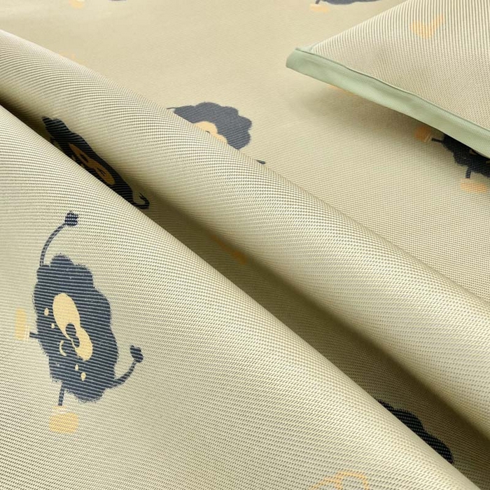 91家纺网 家纺一手货源 找家纺 全季家居 2024新款5A抗菌小清新数码印花冰藤席 小煤球（床席款）