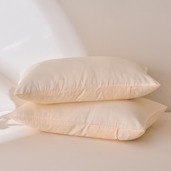 91家纺网 家纺一手货源 找家纺 简爱家纺 2025新款水洗真丝四件套 暖杏色