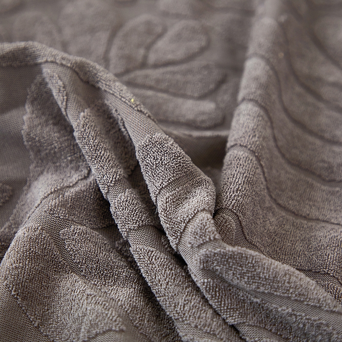 91家纺网 家纺一手货源 找家纺 共鸣沙发套 2024新款臻品提花系列椅套（扶手款弧形椅套） 织叶-冷灰