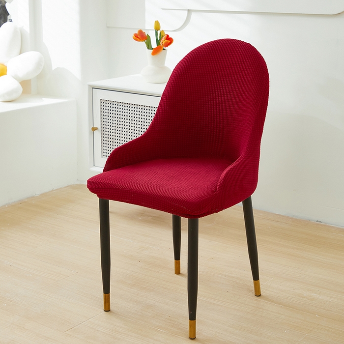 91家纺网 家纺一手货源 找家纺 共鸣沙发套 2024新款玉米绒系列椅套（扶手款弧形椅套） 玉米绒-酒红