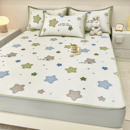 91家纺网 家纺一手货源 找家纺 （总）全季家居 2024新款5A抗菌小清新数码印花冰藤席