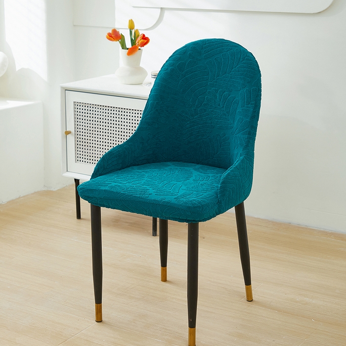 91家纺网 家纺一手货源 找家纺 共鸣沙发套 2024新款臻品提花系列椅套（扶手款弧形椅套） 织叶-杉绿