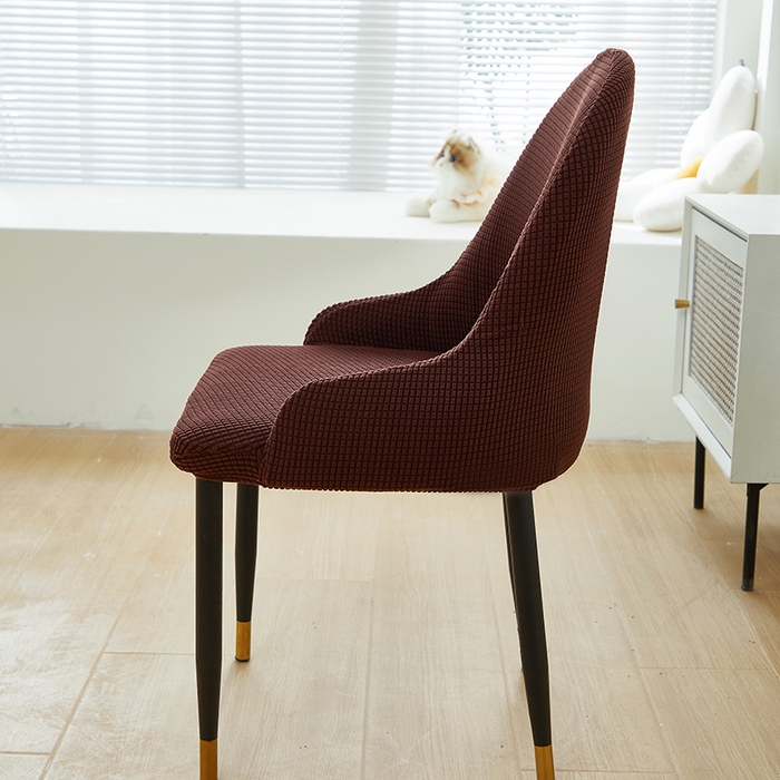 91家纺网 家纺一手货源 找家纺 共鸣沙发套 2024新款玉米绒系列椅套（扶手款弧形椅套） 玉米绒-深咖