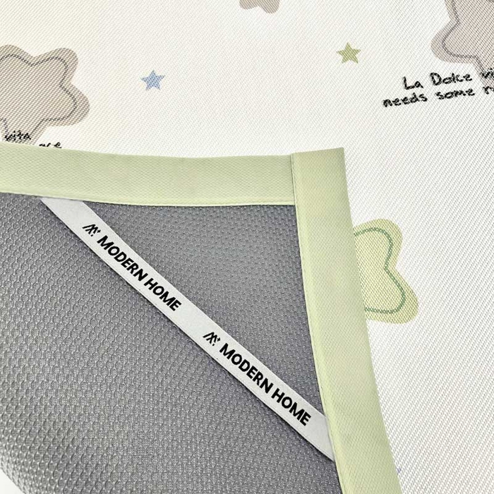 91家纺网 家纺一手货源 找家纺 全季家居 2024新款5A抗菌小清新数码印花冰藤席 彩色星星（床席款）