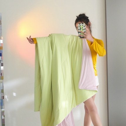 91家纺网 家纺一手货源 找家纺 （总）头等舱 2025新款3.0版凉感A类锦氨（160克）20大豆抗菌夏被（配礼盒）