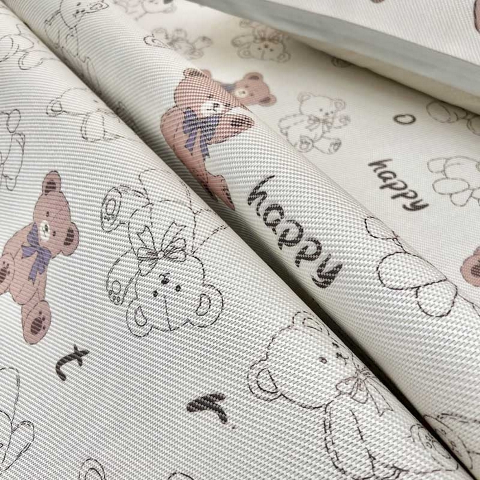 91家纺网 家纺一手货源 找家纺 全季家居 2024新款5A抗菌小清新数码印花冰藤席 快乐小熊（床席款）