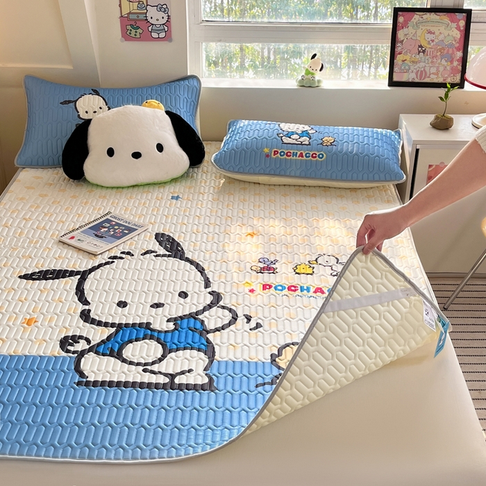 91家纺网 家纺一手货源 找家纺 金爱家 2024新款乳胶凉席-库洛米系列 星星帕哈狗