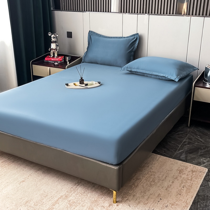 91家纺网 家纺一手货源 找家纺 （总）宅家居 2024新款贡缎水洗真丝单品床笠三件套