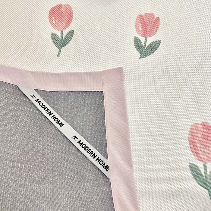 91家纺网 家纺一手货源 找家纺 全季家居 2024新款5A抗菌小清新数码印花冰藤席 郁金香（床席款）