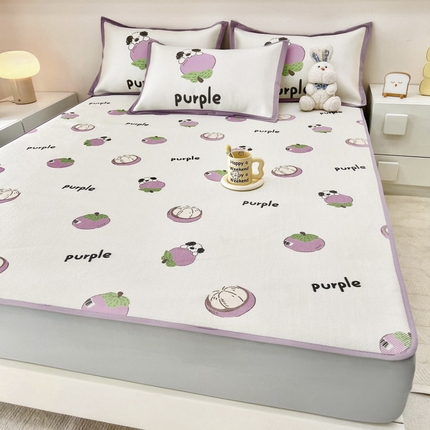 91家纺网 家纺一手货源 找家纺 （总）全季家居 2024新款5A抗菌小清新数码印花冰藤席