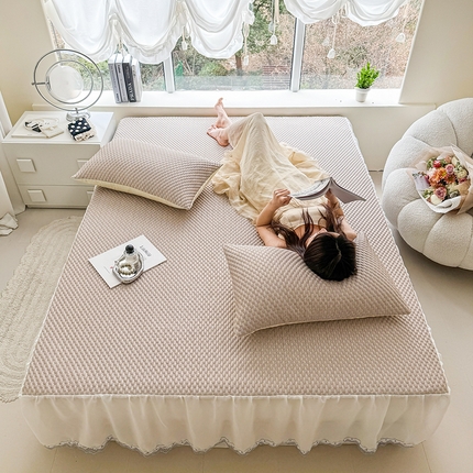 91家纺网 家纺一手货源 找家纺 （总）丹本 2025年新款豆豆席凉豆豆床笠凉席