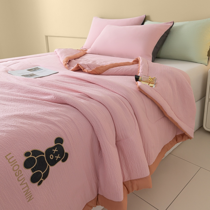 91家纺网 家纺一手货源 找家纺 （总）梦初语 2024新款超柔泡泡棉夏被