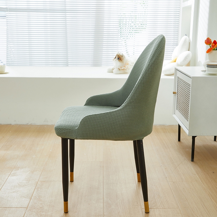 91家纺网 家纺一手货源 找家纺 共鸣沙发套 2024新款玉米绒系列椅套（扶手款弧形椅套） 玉米绒-墨绿