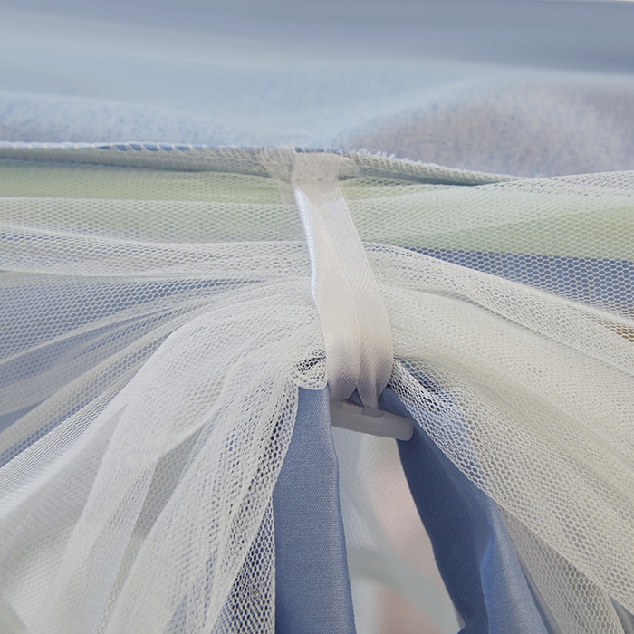 91家纺网 家纺一手货源 找家纺 迪凡保罗 2025新款城堡遮光防摔坐床蚊帐 长耳兔