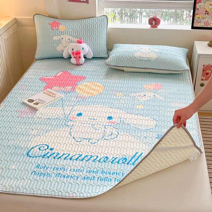 91家纺网 家纺一手货源 找家纺 金爱家 2024新款乳胶凉席-库洛米系列 气球玉桂狗