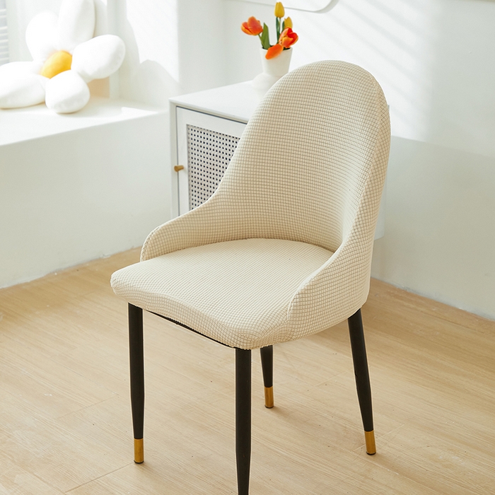 91家纺网 家纺一手货源 找家纺 共鸣沙发套 2024新款玉米绒系列椅套（扶手款弧形椅套） 玉米绒-米色