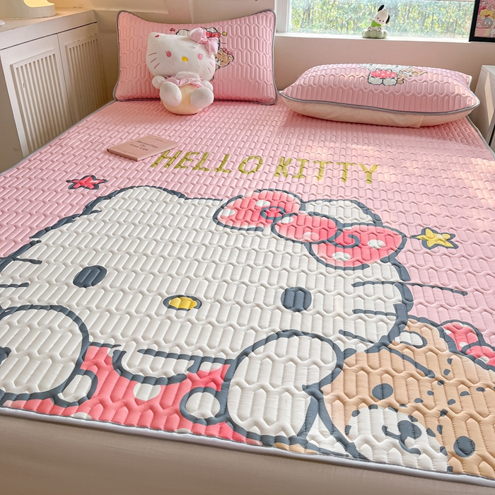 91家纺网 家纺一手货源 找家纺 金爱家 2024新款乳胶凉席-库洛米系列 布偶kt