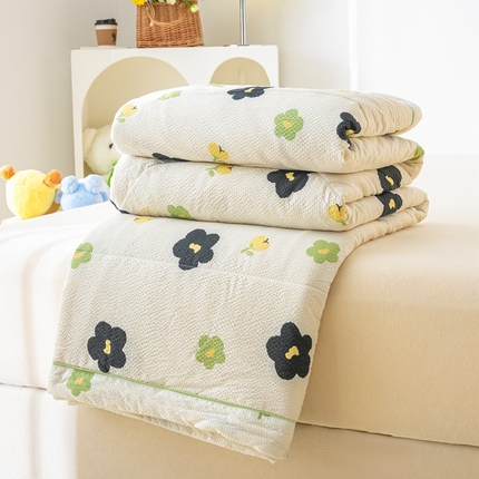 91家纺网 家纺一手货源 找家纺 （总）壹张床 2025新款提花泡泡棉夏被夏凉被空调被