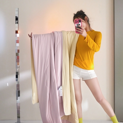 91家纺网 家纺一手货源 找家纺 （总）头等舱 2025新款3.0版凉感A类锦氨（160克）20大豆抗菌夏被（配礼盒）