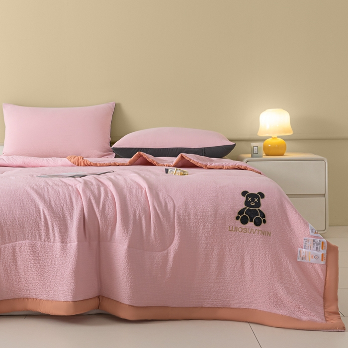 91家纺网 家纺一手货源 找家纺 （总）梦初语 2024新款超柔泡泡棉夏被