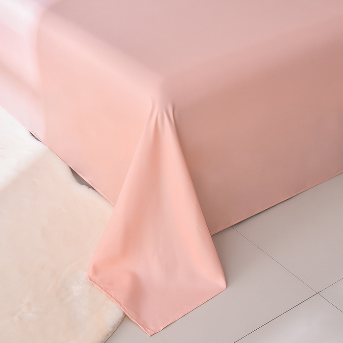 91家纺网 家纺一手货源 找家纺 简爱家纺 2025新款水洗真丝四件套 戴妃粉