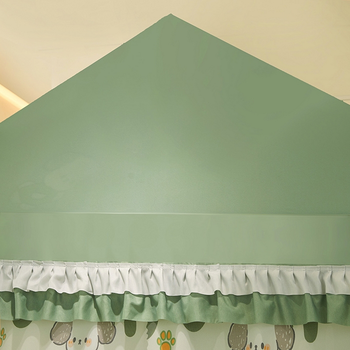 91家纺网 家纺一手货源 找家纺 迪凡保罗 2025新款城堡遮光防摔坐床蚊帐 小奶狗