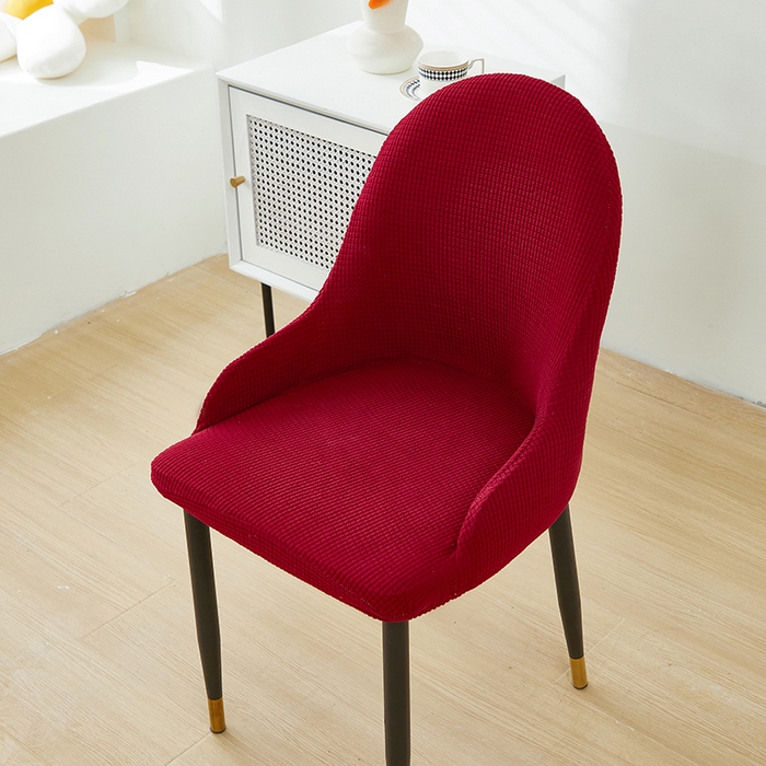 91家纺网 家纺一手货源 找家纺 共鸣沙发套 2024新款玉米绒系列椅套（扶手款弧形椅套） 玉米绒-酒红