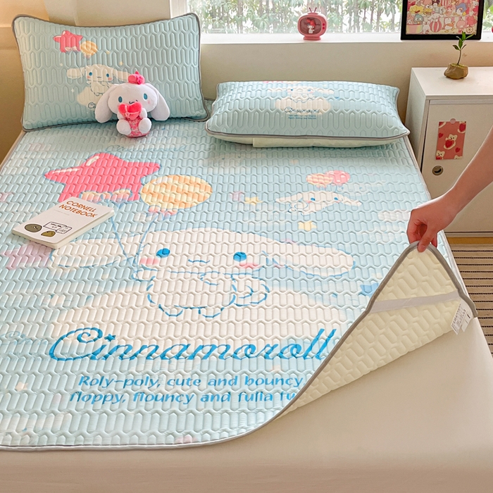 91家纺网 家纺一手货源 找家纺 金爱家 2024新款乳胶凉席-库洛米系列 气球玉桂狗