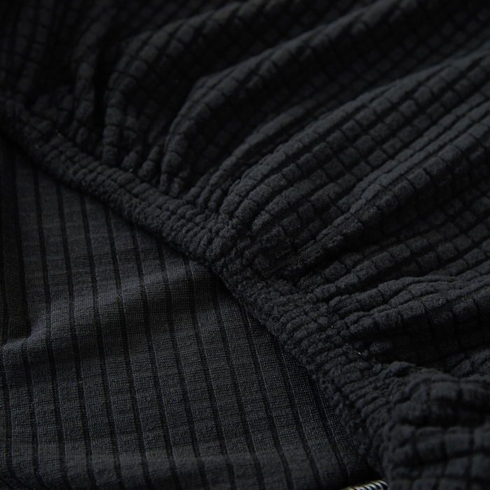 91家纺网 家纺一手货源 找家纺 共鸣沙发套 2024新款玉米绒系列椅套（扶手款弧形椅套） 玉米绒-黑色