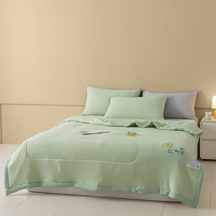 梦初语 2024新款超柔泡泡棉夏被 绿色