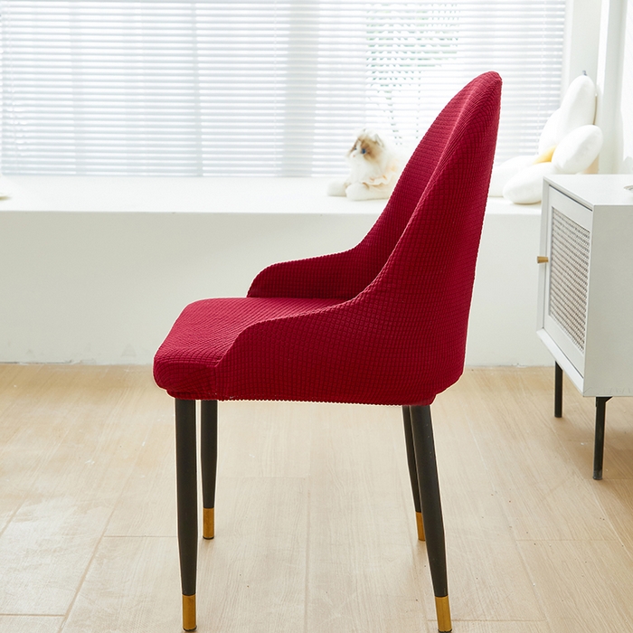 91家纺网 家纺一手货源 找家纺 共鸣沙发套 2024新款玉米绒系列椅套（扶手款弧形椅套） 玉米绒-酒红