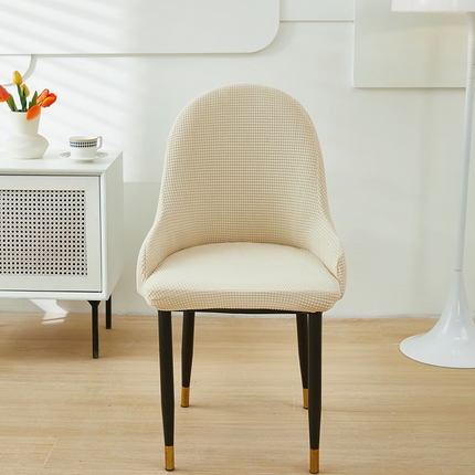 共鸣沙发套 2024新款玉米绒系列椅套（扶手款弧形椅套） 玉米绒-米色