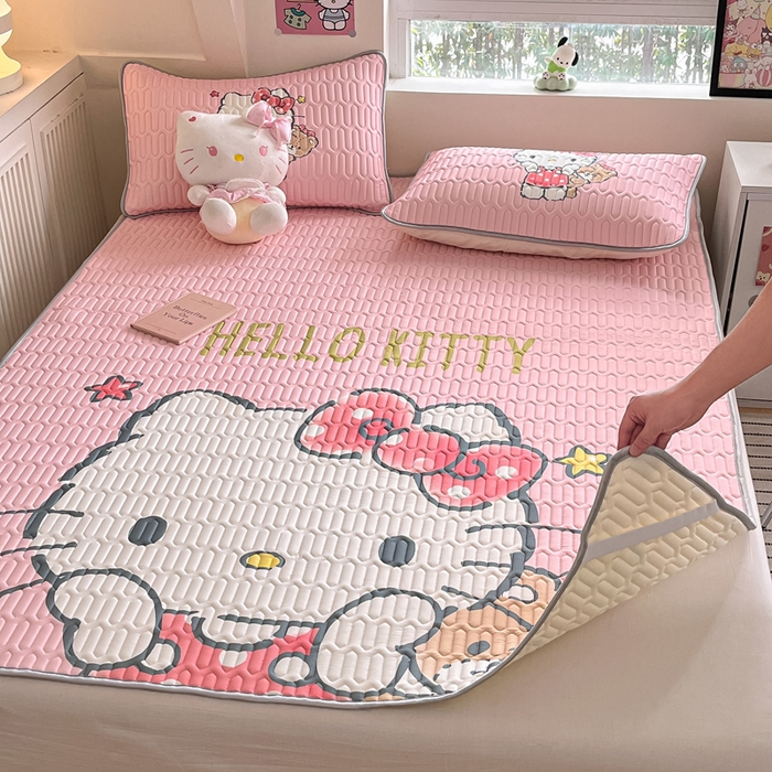 91家纺网 家纺一手货源 找家纺 金爱家 2024新款乳胶凉席-库洛米系列 布偶kt