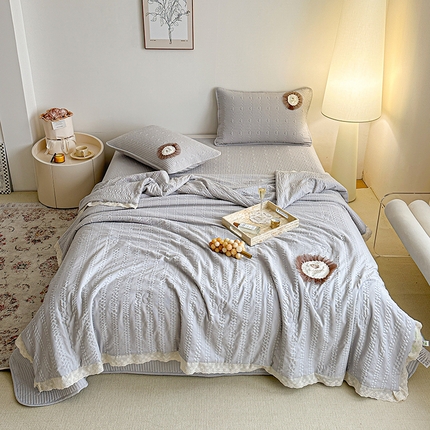 91家纺网 家纺一手货源 找家纺 （总）家维家纺  2025新款泡泡棉夏款四件套