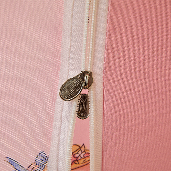 91家纺网 家纺一手货源 找家纺 迪凡保罗 2025新款城堡遮光防摔坐床蚊帐 花园小兔