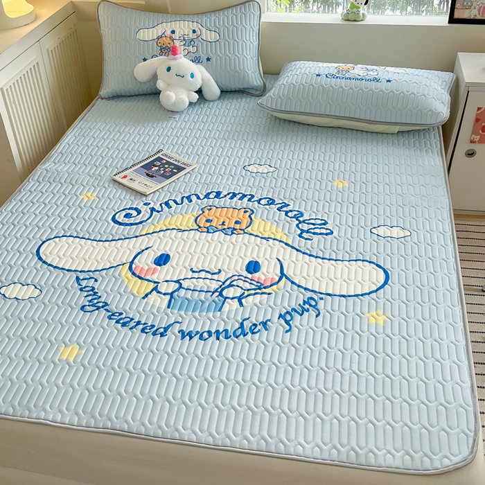 91家纺网 家纺一手货源 找家纺 金爱家 2024新款乳胶凉席-库洛米系列 汽水玉桂狗