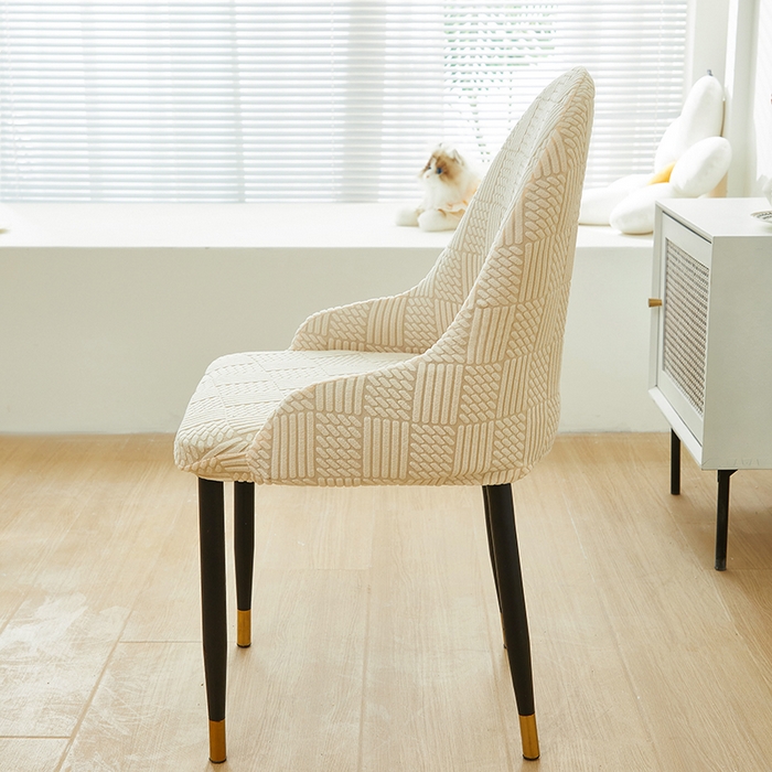 91家纺网 家纺一手货源 找家纺 （总）共鸣沙发套 2024新款摇粒绒提花交织纹系列椅套（扶手款弧形椅套）