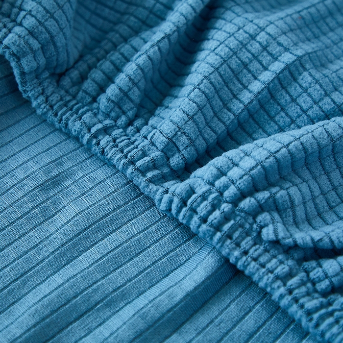 91家纺网 家纺一手货源 找家纺 共鸣沙发套 2024新款玉米绒系列椅套（扶手款弧形椅套） 玉米绒-湖蓝