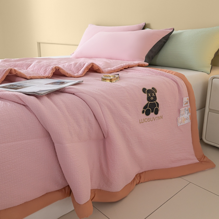 91家纺网 家纺一手货源 找家纺 （总）梦初语 2024新款超柔泡泡棉夏被