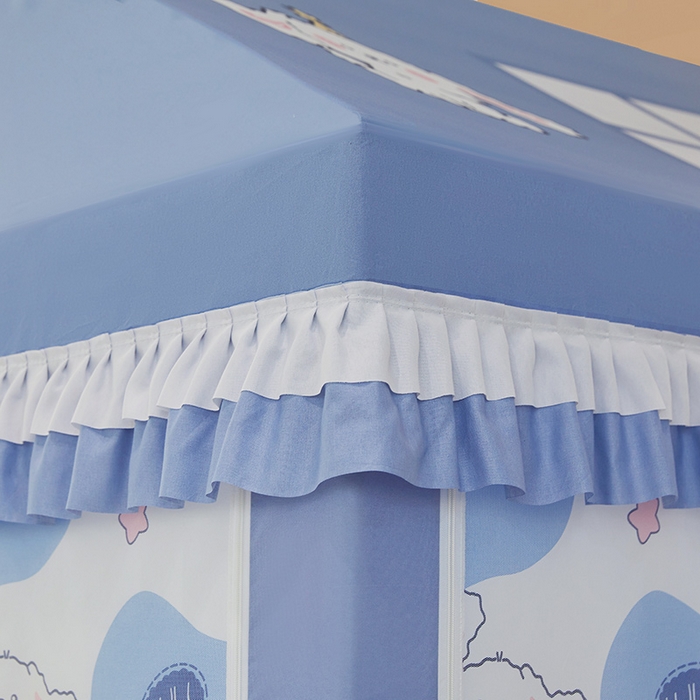 91家纺网 家纺一手货源 找家纺 迪凡保罗 2025新款城堡遮光防摔坐床蚊帐 长耳兔