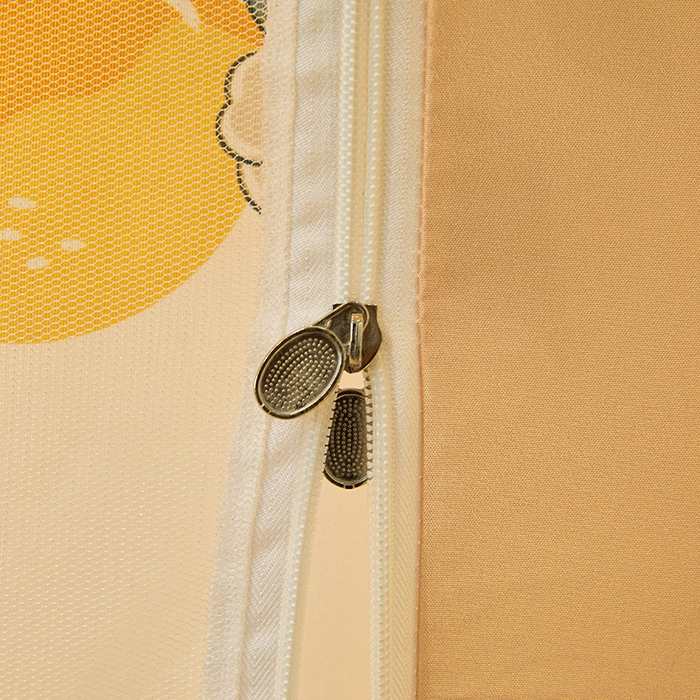 91家纺网 家纺一手货源 找家纺 迪凡保罗 2025新款城堡遮光防摔坐床蚊帐 清新柠檬