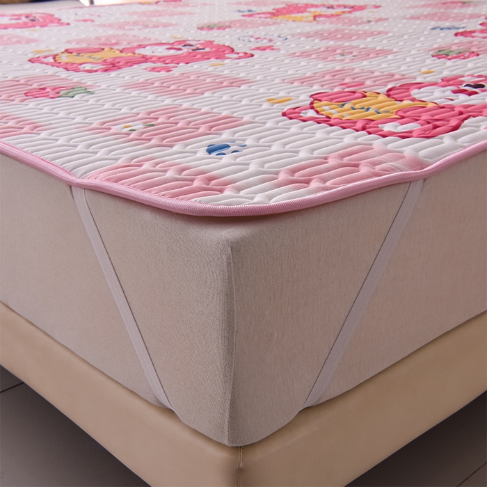 91家纺网 家纺一手货源 找家纺 床笠人家 2025新款全棉夹棉防水床垫 可爱熊