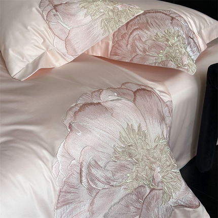 91家纺网 家纺一手货源 找家纺 （总）鹿班家居 2024新款100支长绒棉精致刺绣四件套-盛夏花园 标准会员-20