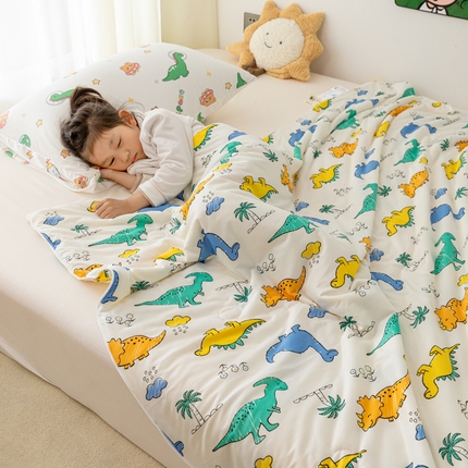 寐眠 2024新款针织棉大豆夏被【儿童图】 恐龙漫画