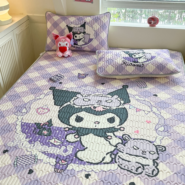 91家纺网 家纺一手货源 找家纺 金爱家 2024新款乳胶凉席-库洛米系列 信封库洛米